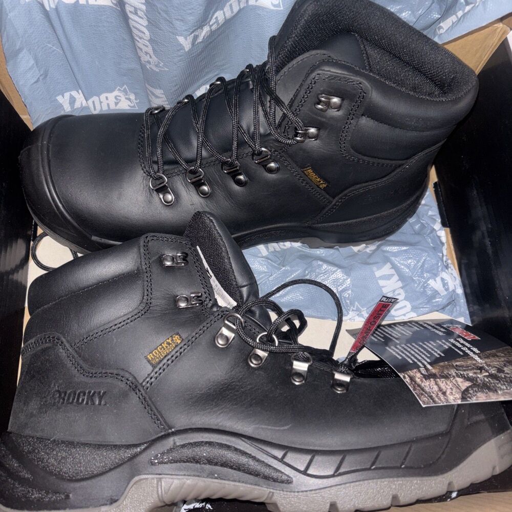 Men’s Rocky Work smart Boots Size 10.5  Color:black